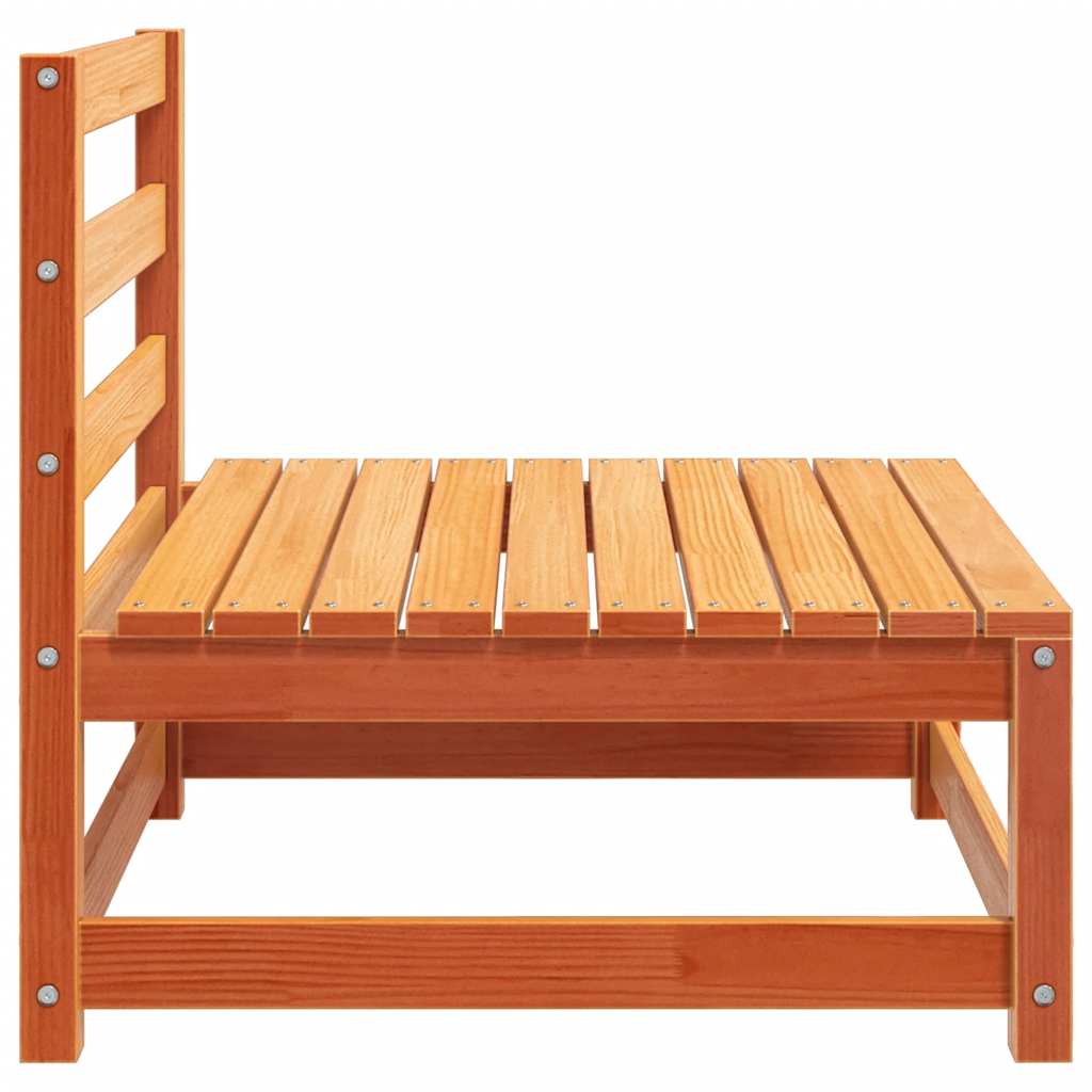 vidaXL Gartensofa ohne Armlehnen Wachsbraun 70x70x67 cm Massivholz