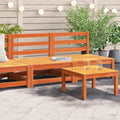 vidaXL Gartensofas ohne Armlehnen 2 Stk. Wachsbraun Massivholz Kiefer