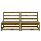 vidaXL Gartensofas ohne Armlehnen 2 Stk. 70x70x67 cm Kiefernholz