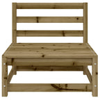 vidaXL Gartensofas ohne Armlehnen 2 Stk. 70x70x67 cm Kiefernholz