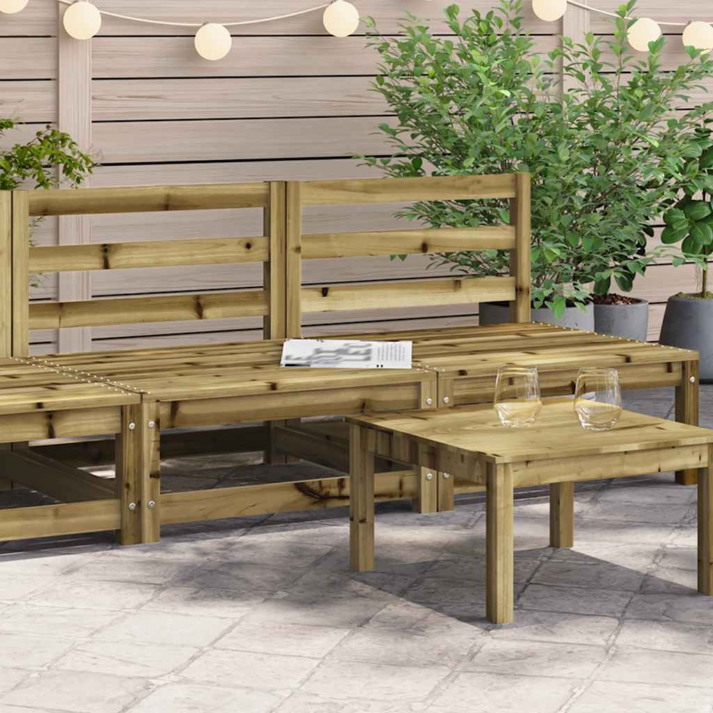 vidaXL Gartensofas ohne Armlehnen 2 Stk. 70x70x67 cm Kiefernholz