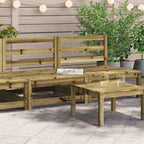 vidaXL Gartensofas ohne Armlehnen 2 Stk. 70x70x67 cm Kiefernholz