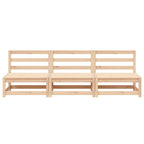 vidaXL Gartensofas ohne Armlehnen 3 Stk. 70x70x67 cm Massivholz Kiefer
