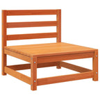 vidaXL Gartensofas ohne Armlehnen 3 Stk. Wachsbraun Massivholz Kiefer