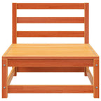 vidaXL Gartensofas ohne Armlehnen 3 Stk. Wachsbraun Massivholz Kiefer