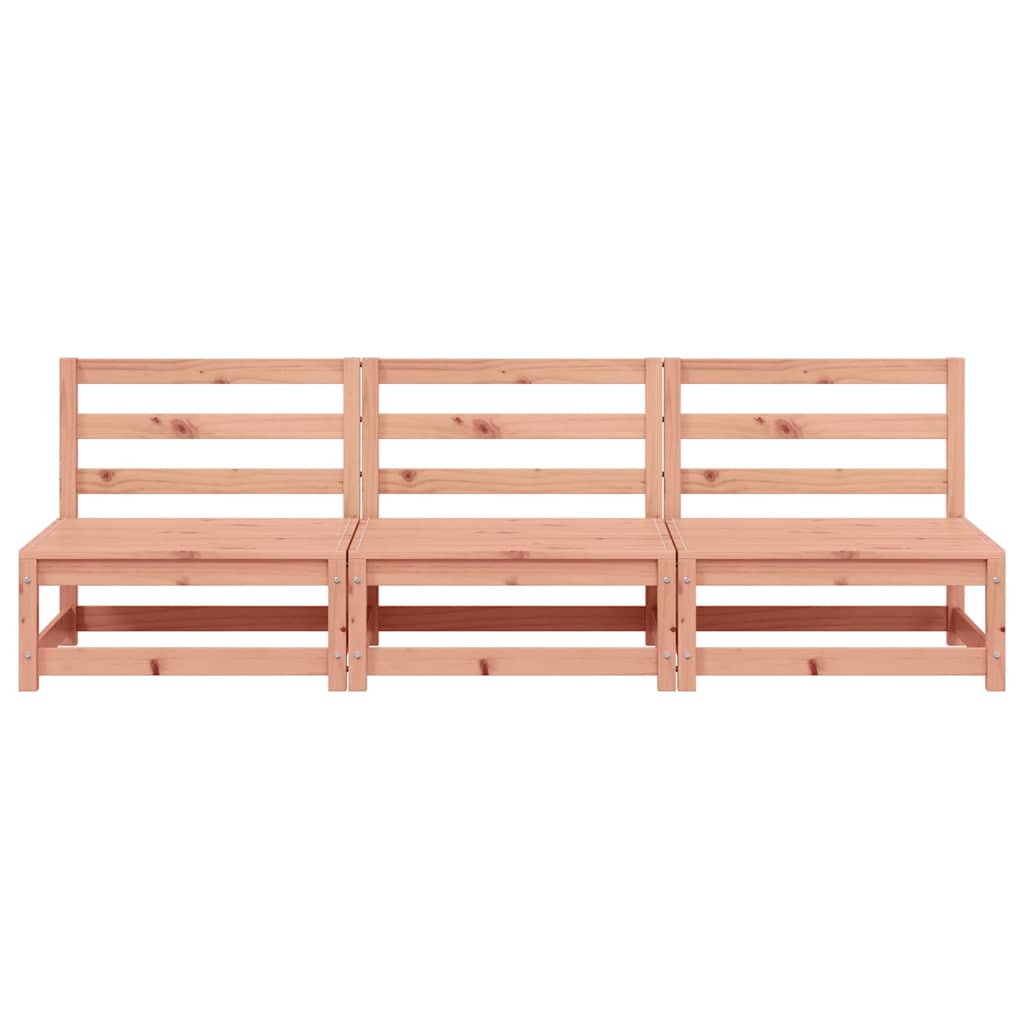 vidaXL Gartensofas ohne Armlehnen 3 Stk. 70x70x67 cm Douglasienholz
