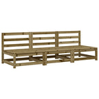vidaXL Gartensofas ohne Armlehnen 3 Stk. 70x70x67 cm Kiefernholz