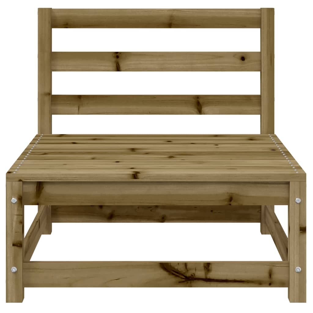 vidaXL Gartensofas ohne Armlehnen 3 Stk. 70x70x67 cm Kiefernholz