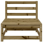 vidaXL Gartensofas ohne Armlehnen 3 Stk. 70x70x67 cm Kiefernholz