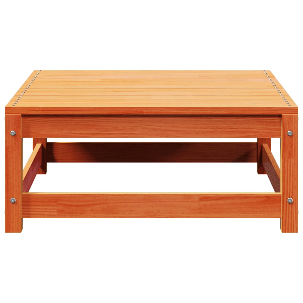 vidaXL Gartenhocker Wachsbraun 70x70x30 cm Massivholz Kiefer