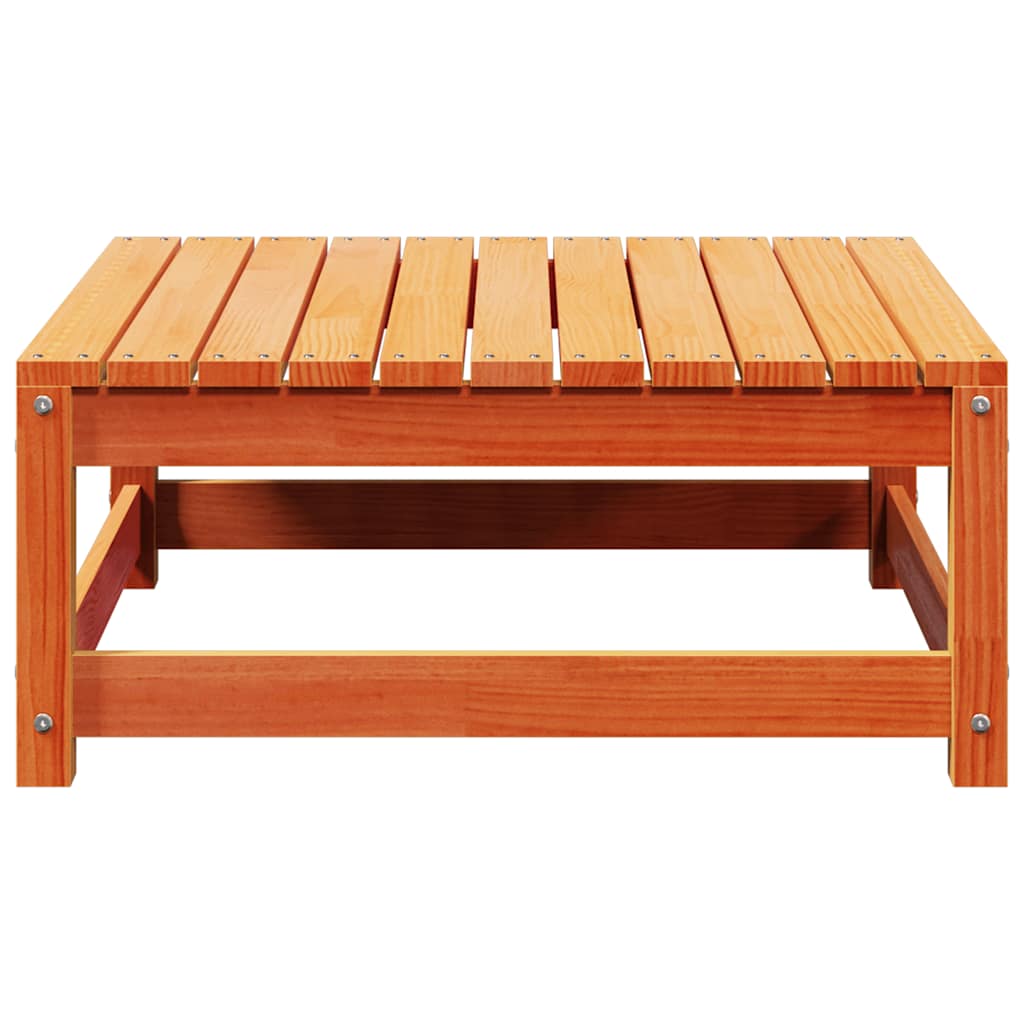 vidaXL Gartenhocker Wachsbraun 70x70x30 cm Massivholz Kiefer