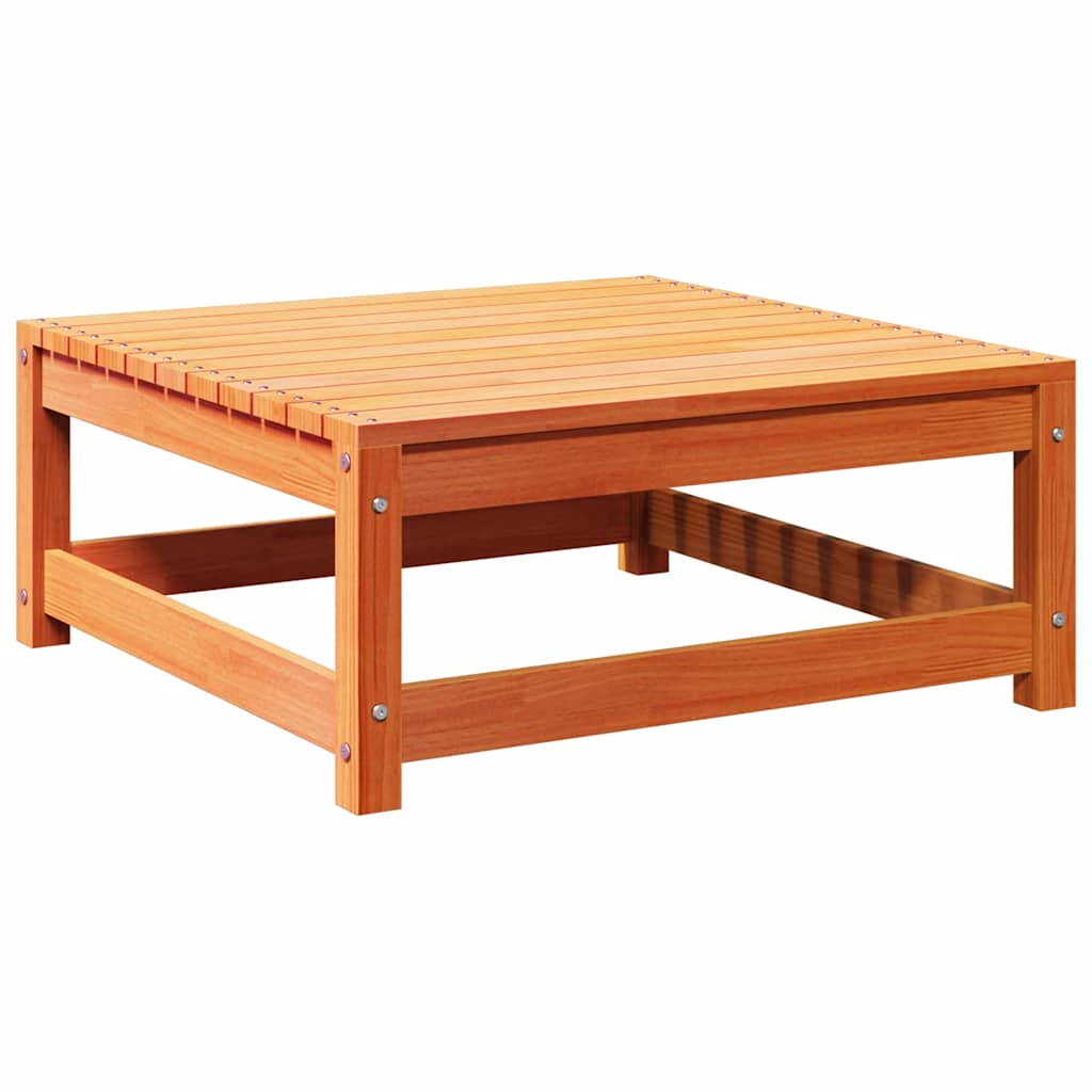 vidaXL Gartenhocker Wachsbraun 70x70x30 cm Massivholz Kiefer