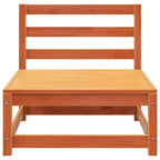 vidaXL Gartensofa 2-Sitzer Wachsbraun Massivholz Kiefer