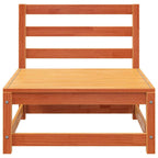 vidaXL Gartensofa 3-Sitzer Wachsbraun Massivholz Kiefer