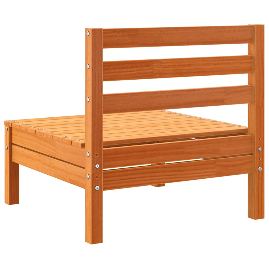 vidaXL Gartensofa ohne Armlehnen Wachsbraun Massivholz Kiefer