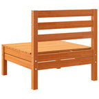 vidaXL Gartensofa ohne Armlehnen Wachsbraun Massivholz Kiefer
