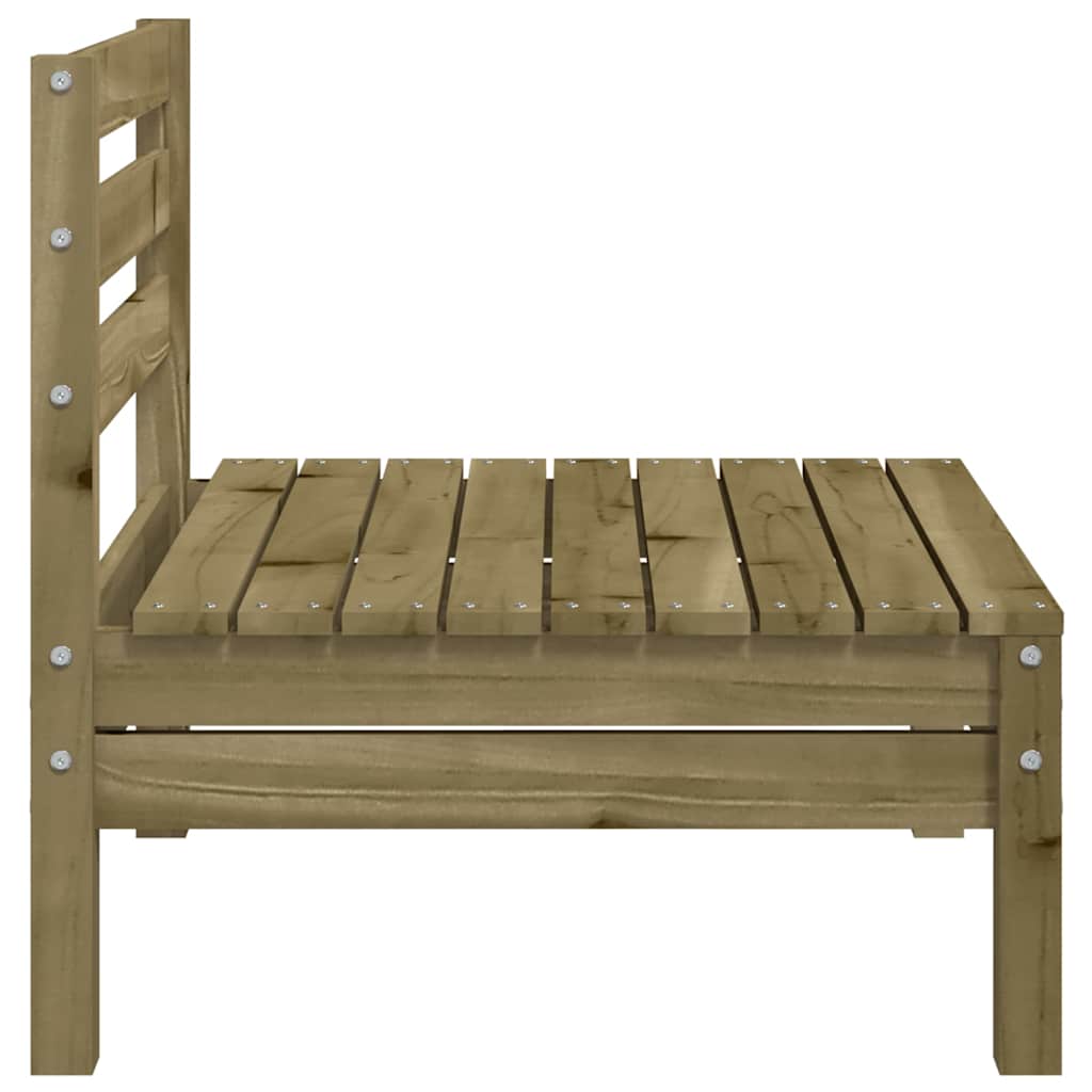 vidaXL Gartensofas ohne Armlehnen 2 Stk. Kiefernholz Imprägniert