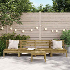 vidaXL Gartensofas ohne Armlehnen 4 Stk. Kiefernholz Imprägniert