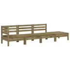 vidaXL Gartensofa 4-Sitzer Kiefernholz Imprägniert