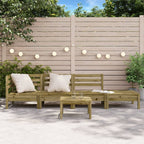 vidaXL Gartensofa 4-Sitzer Kiefernholz Imprägniert