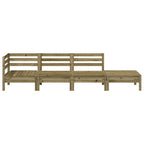 vidaXL Gartensofa 4-Sitzer Kiefernholz Imprägniert
