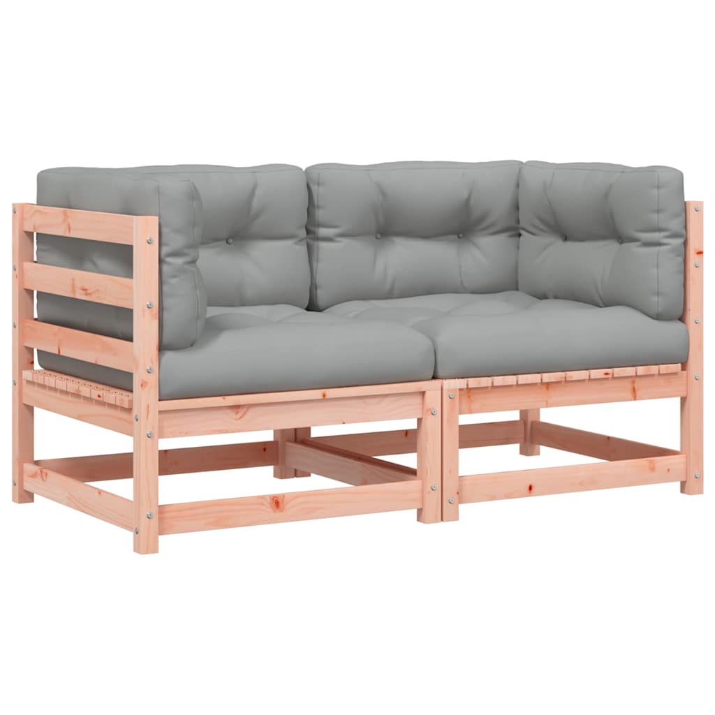 vidaXL Garten-Ecksofas mit Kissen 2 Stk. Massivholz Douglasie