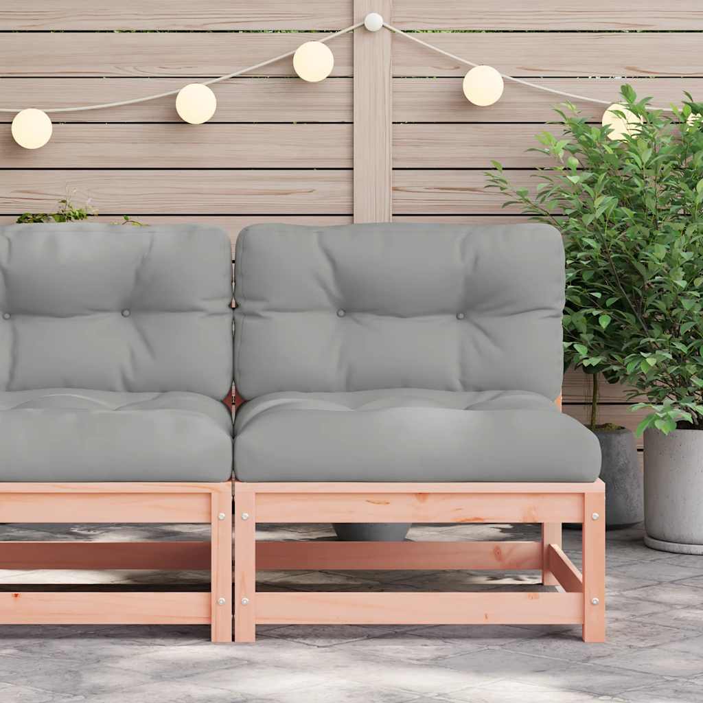 vidaXL Gartensofa ohne Armlehnen mit Kissen Massivholz Douglasie