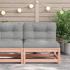 vidaXL Gartensofa ohne Armlehnen mit Kissen Massivholz Douglasie