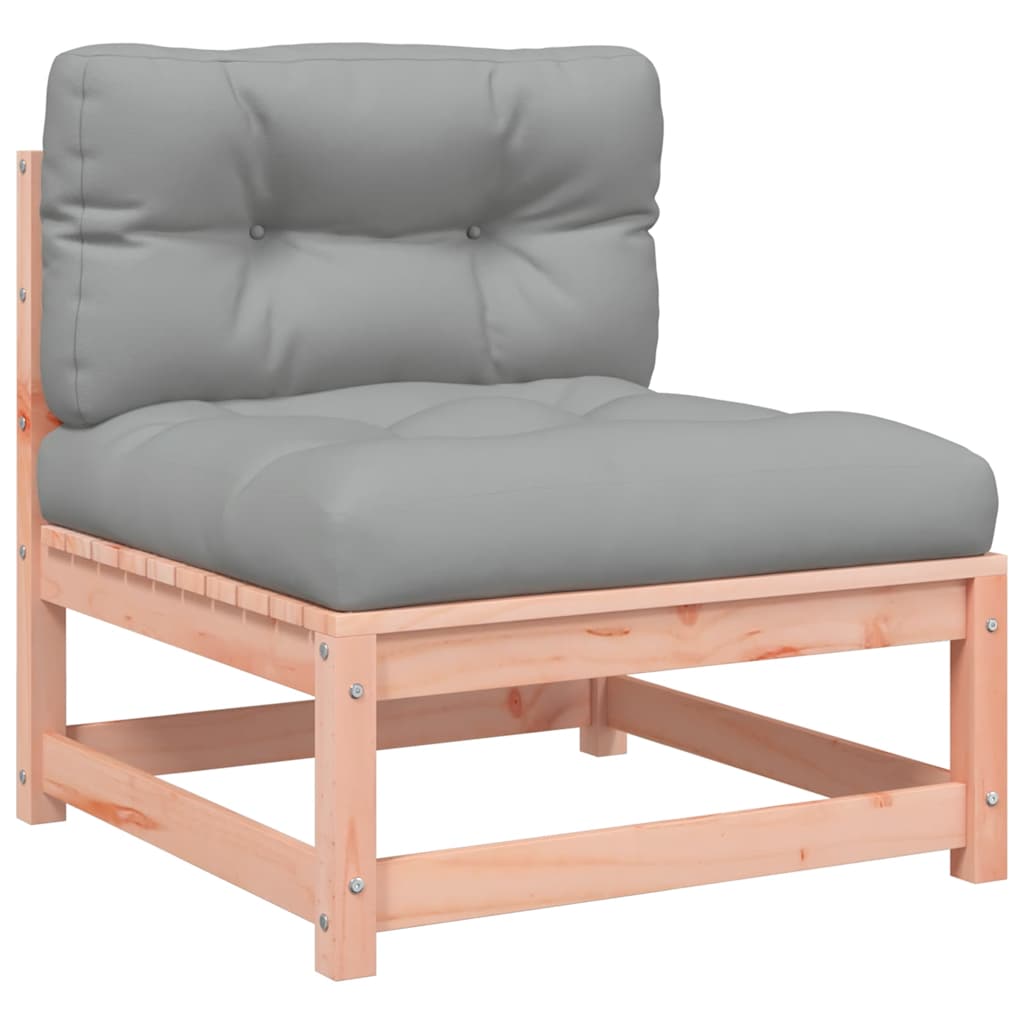 vidaXL Gartensofa ohne Armlehnen mit Kissen Massivholz Douglasie