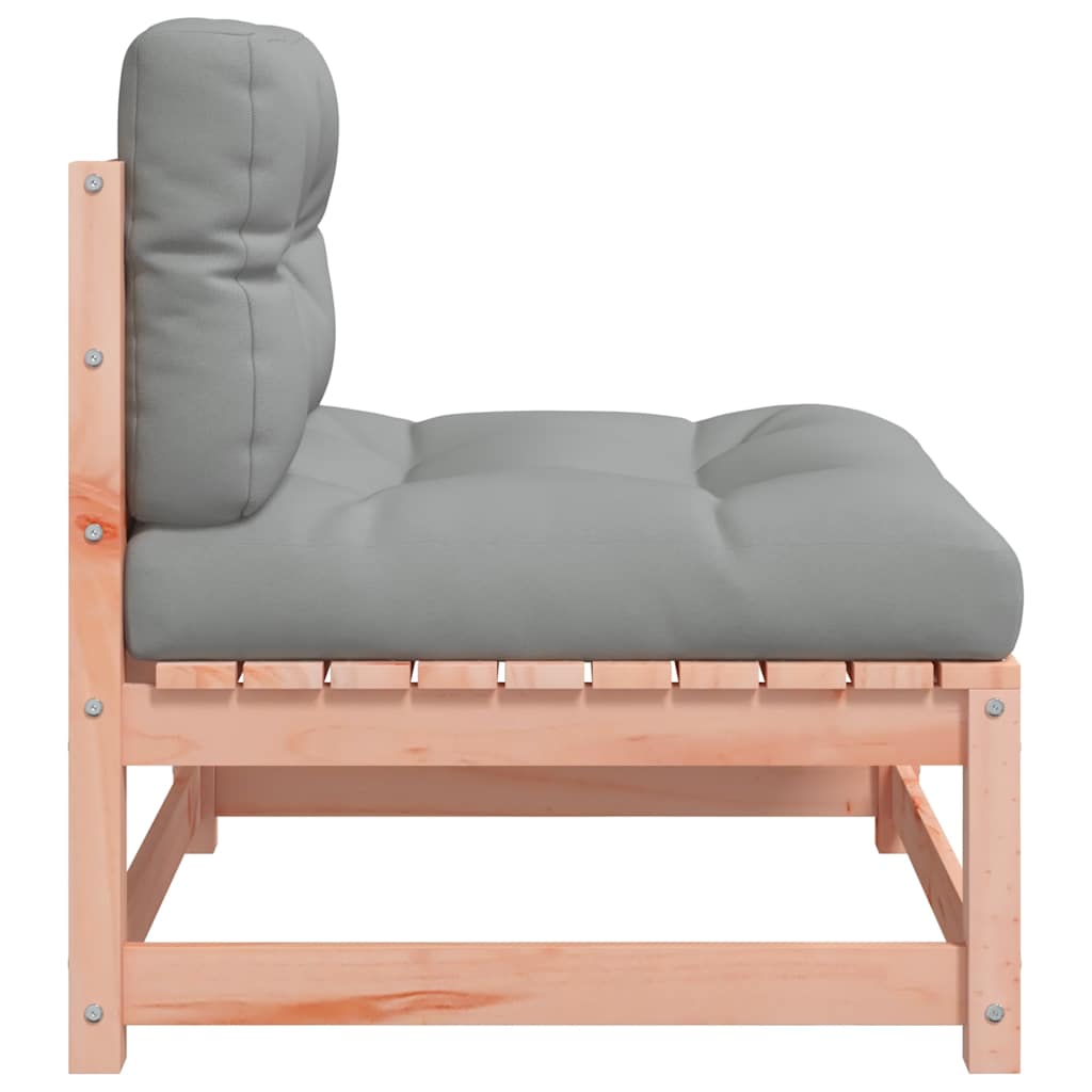vidaXL Gartensofa ohne Armlehnen mit Kissen Massivholz Douglasie