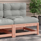vidaXL Gartensofa ohne Armlehnen mit Kissen Massivholz Douglasie