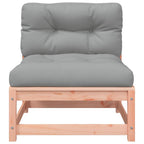 vidaXL Gartensofas ohne Armlehnen mit Kissen 2 Stk. Douglasienholz