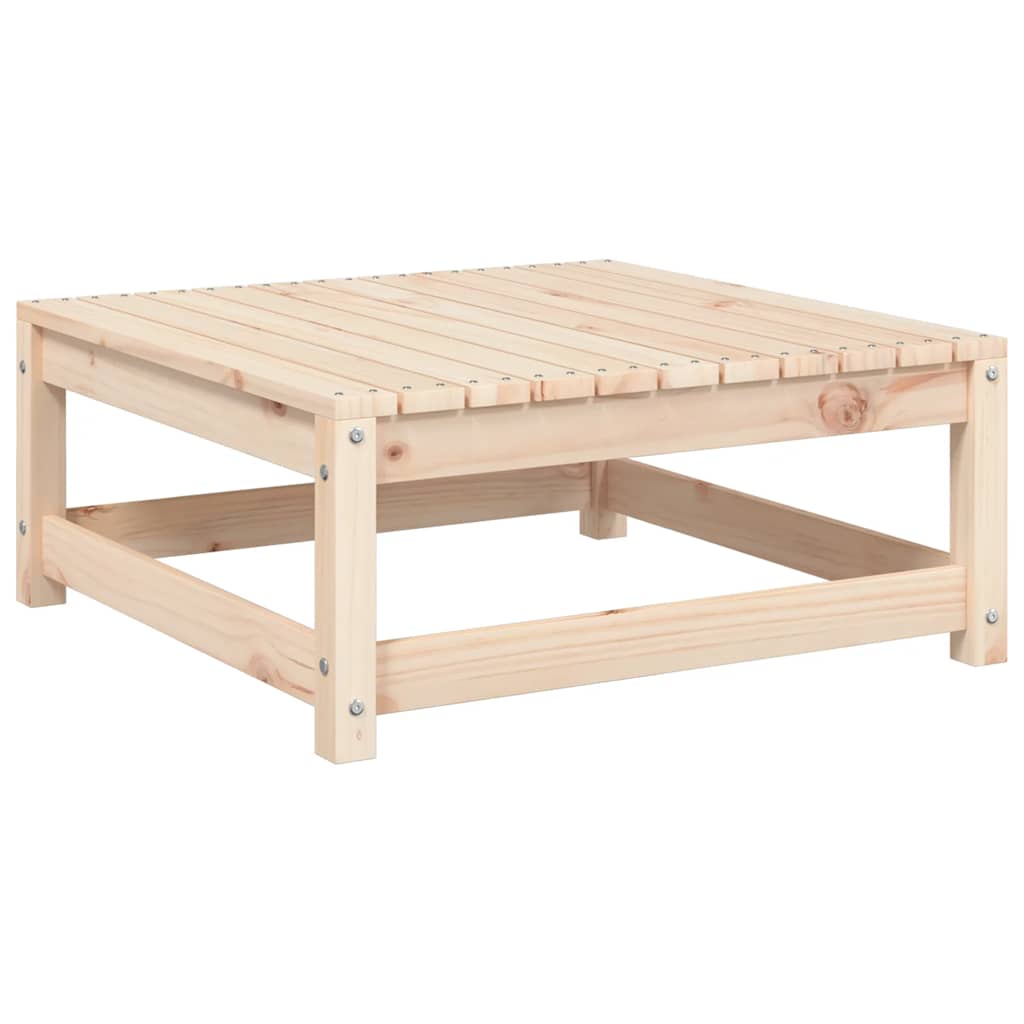 vidaXL Gartenhocker mit Kissen Massivholz Kiefer