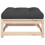 vidaXL Gartenhocker mit Kissen Massivholz Kiefer