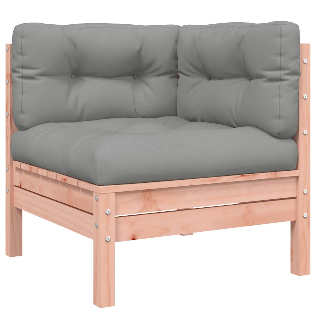 vidaXL Garten-Ecksofa mit Kissen 2 Stk. Massivholz Douglasie