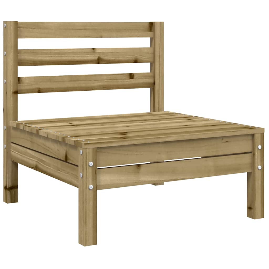 vidaXL Gartensofa ohne Armlehnen mit Kissen Kiefernholz