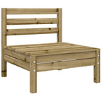 vidaXL Gartensofa ohne Armlehnen mit Kissen Kiefernholz