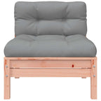 vidaXL Gartensofa ohne Armlehnen mit Kissen 2Stk. Massivholz Douglasie
