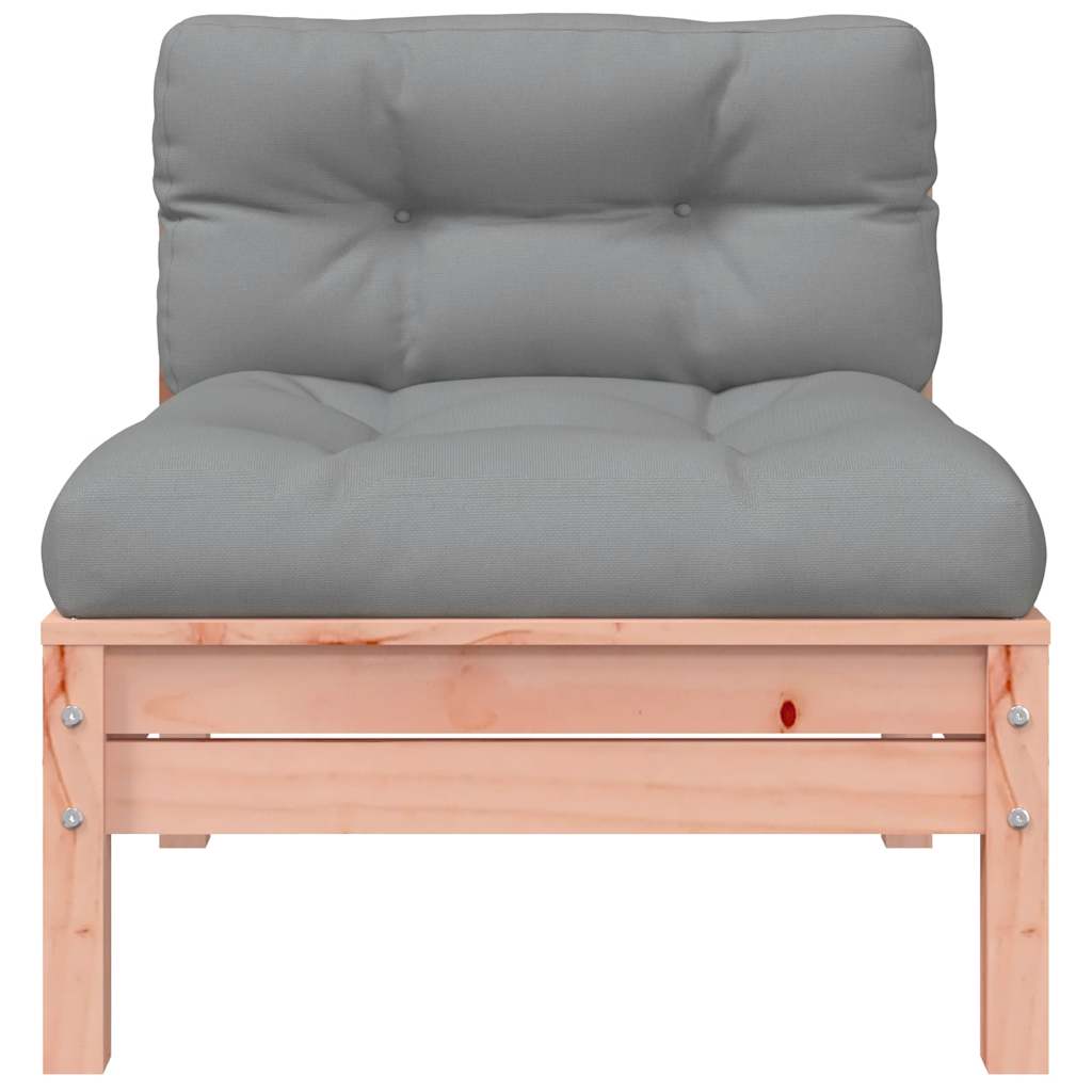 vidaXL Gartensofa ohne Armlehnen mit Kissen 2Stk. Massivholz Douglasie