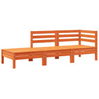 vidaXL Gartensofa mit Kissen und Hocker 3-Sitzer