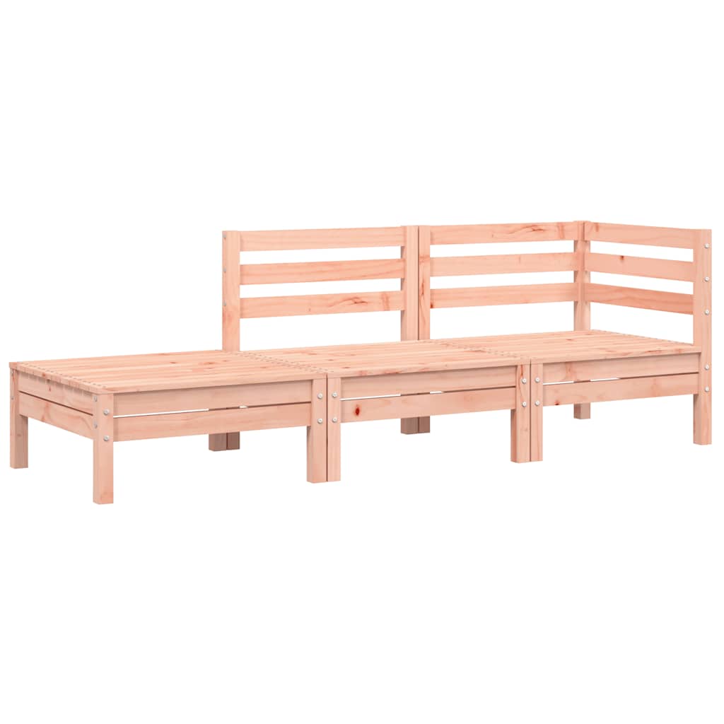 vidaXL Gartensofa mit Kissen und Fußhocker Massivholz Douglasie
