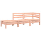 vidaXL Gartensofa mit Kissen und Fußhocker Massivholz Douglasie