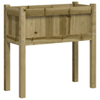 vidaXL Pflanzkübel mit Beinen 70x31x70 cm Kiefernholz Imprägniert