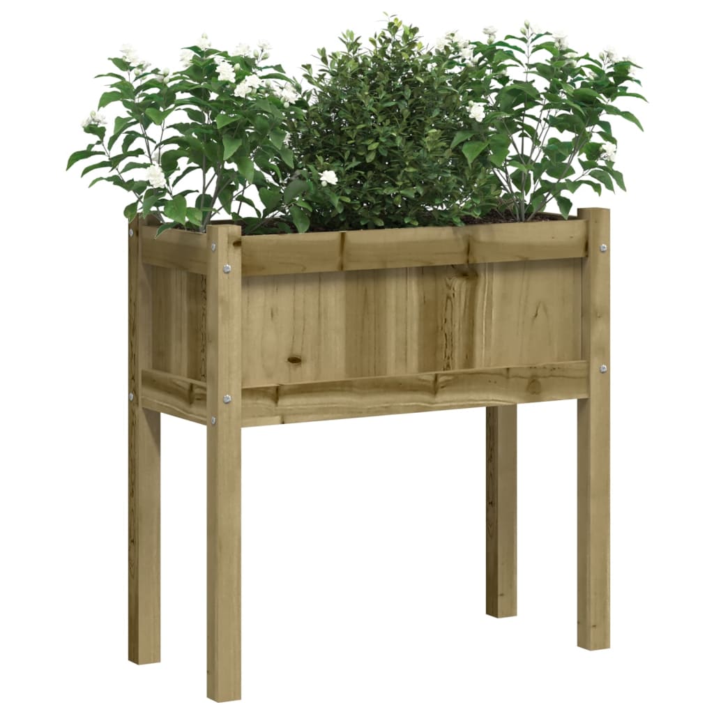 vidaXL Pflanzkübel mit Beinen 70x31x70 cm Kiefernholz Imprägniert