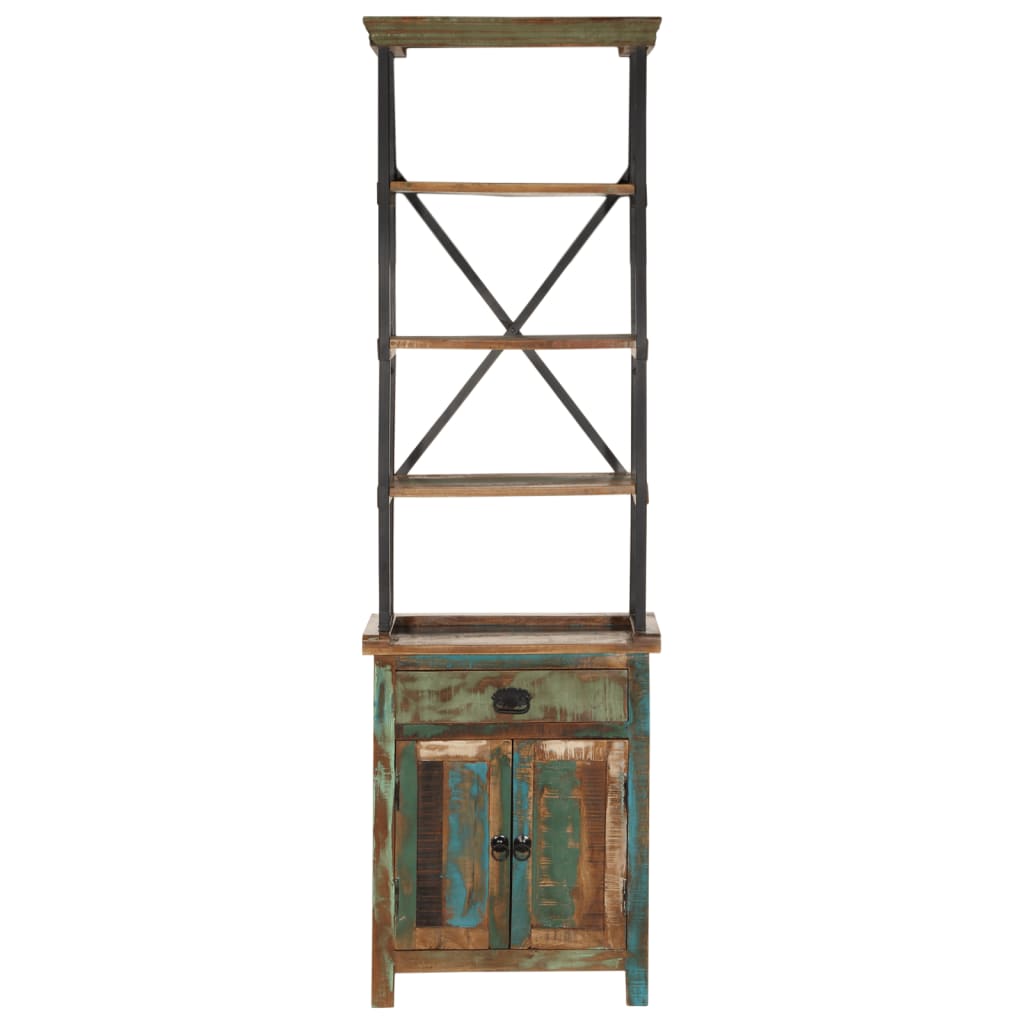 vidaXL Highboard 55x30x180 cm Altholz Massiv
