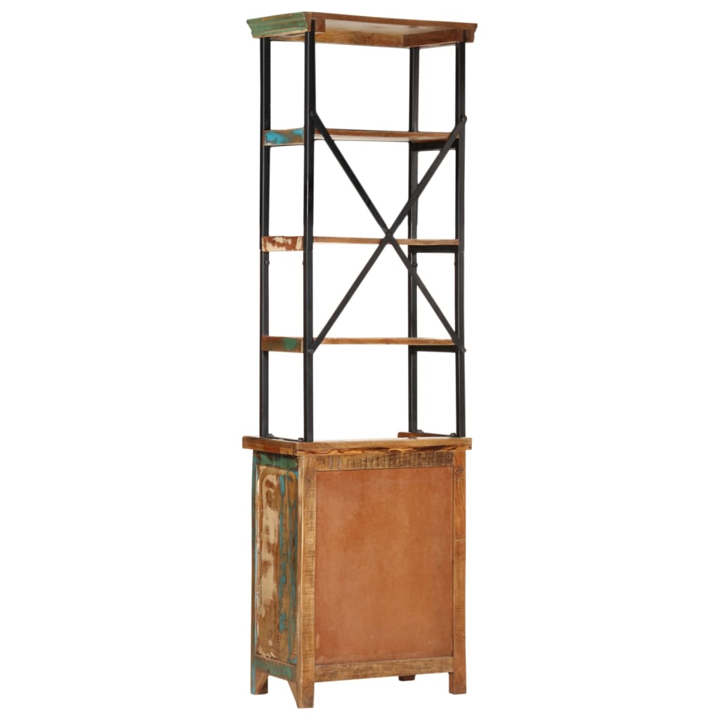 vidaXL Highboard 55x30x180 cm Altholz Massiv