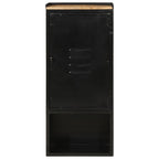 vidaXL Badschrank 40x27x90 cm Eisen und Massivholz Mango