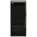 vidaXL Badschrank 40x27x90 cm Eisen und Massivholz Mango