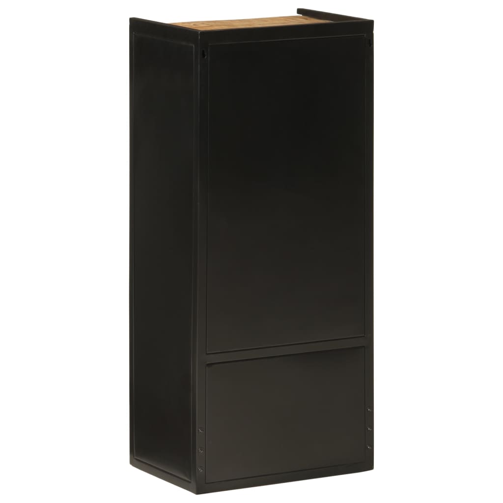 vidaXL Badschrank 40x27x90 cm Eisen und Massivholz Mango