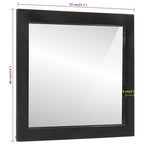 vidaXL Badspiegel 55x1x60 cm Glas und Massivholz Mango